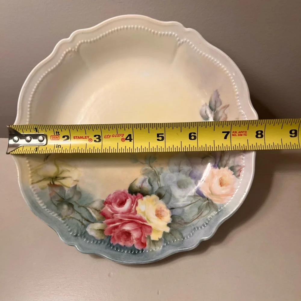 Vintage,‎ possibly antique, hand-painted porcelain bowl.